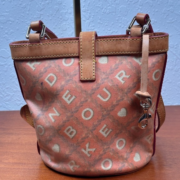 Dooney & Bourke Orange and Tan Shoulder Bag - Picture 2 of 14